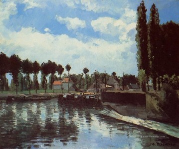  Strom Kunst - das Schloss bei Pontoise Camille Pissarro Landschaft Strom 